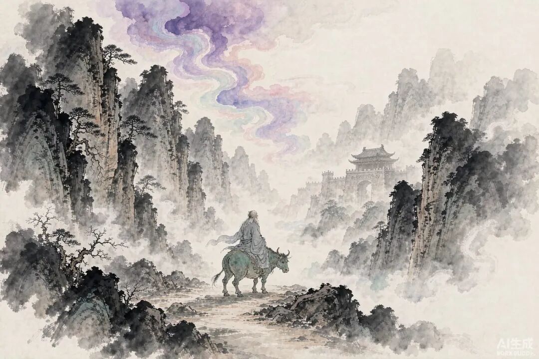 紫气东来 · 老子骑青牛出关